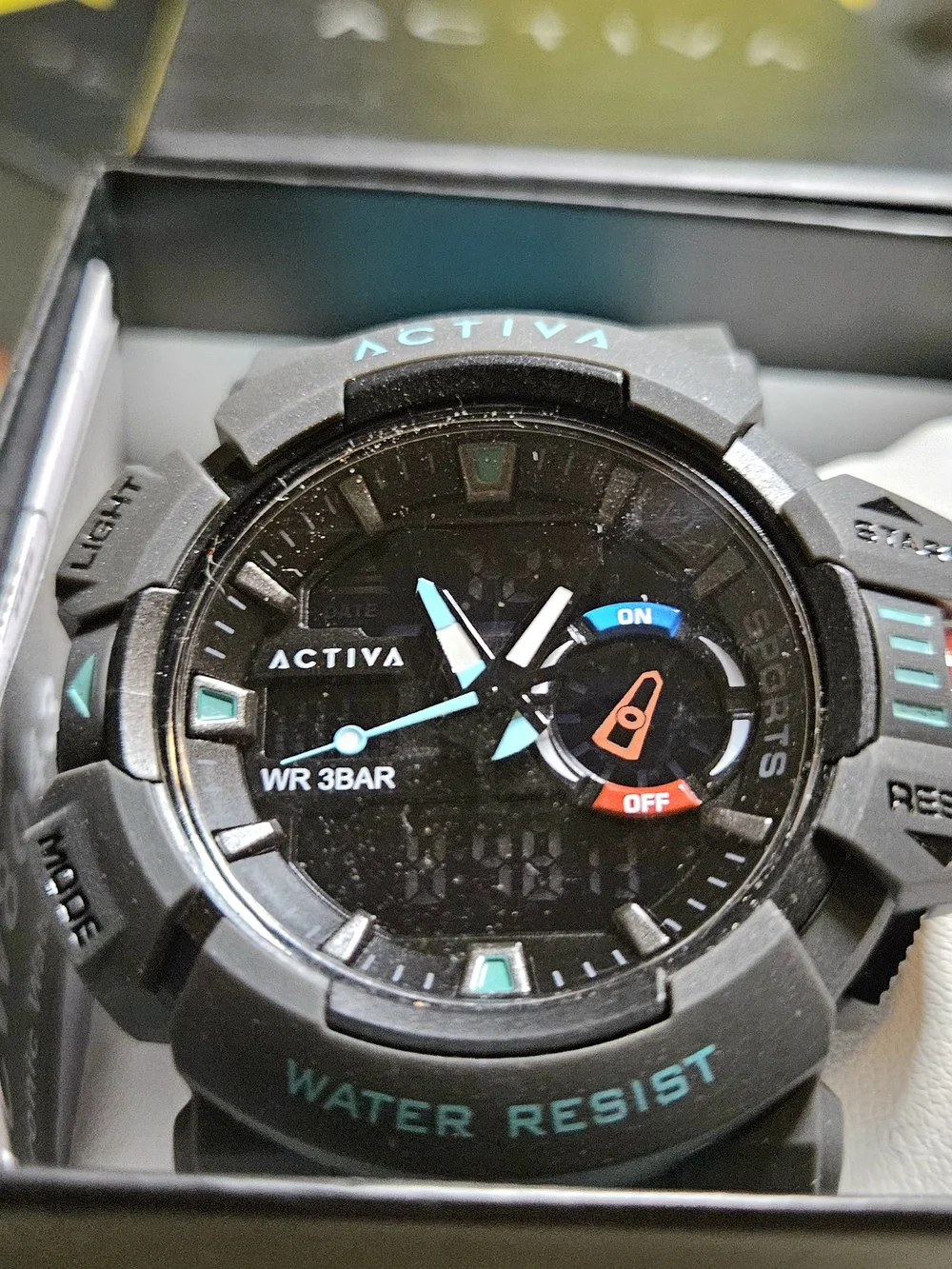 Activa x Invicta Men's Digital Sport Watch - Turquoise Teal & Black 495494